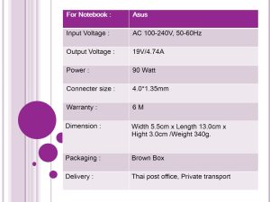 Asus ขนาด 19V/4.74A หัว 4.0*1.35MM 90W - Image 4