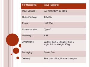 Asus ขนาด 19V/4.74A หัว 5.5*2.5MM 90W (Square) - Image 6