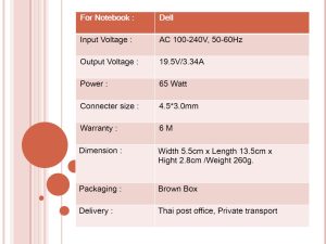 Dell ขนาด 19.5V/3.34A หัว 4.5*3.0MM 65W - Image 6