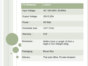 Lenovo ขนาด 20V/3.25A หัว 7.9*5.5MM 65W - Image 6