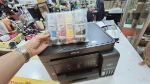 13 ม.ค.68 Printer Epson L6170 น้องแจ้งว่าปริ้นสีดำไม่ออก ต้องการล้างหัวพิมพ์และเติมหมึกแท้ให้ด้วย - Image 5