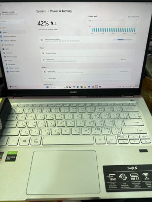 12 ก.พ.68 Acer Swift X/SFX14-41G-R2NM/N20C12 อาการคือ Adapter แล้วไฟไม่เข้าเครื่องเพราะหัวเข็มจาก Adapter หลุดคาข้างใน Jack DC - Image 4