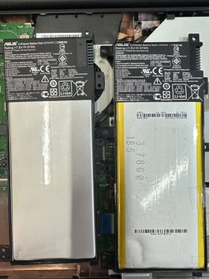 26 ก.พ.68 Asus K455L แบตเตอรี่เดิมสำรองไฟได้ประมาณ 10 นาที Pass : C21N1401 ต้องการเปลี่ยนแบตเตอรี่ใหม่ Grade Original - Image 4