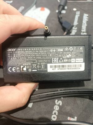9 มี.ค.68 Acer Swift SF314-52/N17P3 Adapter ขนาด 19V/3.42A หัว 3.0x1.1mm เสียต้องการซื้อ Adapter ใหม่ - Image 1