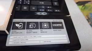 20 เม.ย.68 Acer Aspire E14/E5-471 จอเดิมเสียเปิดเครื่องได้ภาพไม่ขึ้น แต่เครื่องทำงาน - Image 2