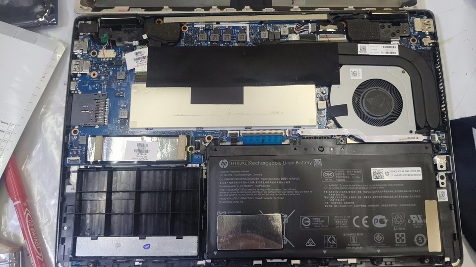 12 ก.พ.69 HP Model Pavilion X360 14-dh0080TX แบตเตอรี่เดิมเสื่อมบวมไม่สำรองไฟ Pass : HT03 ต้องการเปลี่ยนใหม่ Grade Original