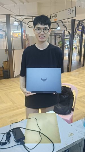 21 เม.ย.69 MSI-Katana GF76-12UD-010TH พัดลม CPU ไม่หมุน ทำให้เครื่องร้อนมากต้องการเปลี่ยนพัดลม CPU พร้อมทำความสะอาด