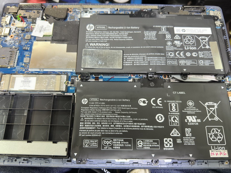 23 ต.ค.69 HP Pavillion x350-da1050TX อาการแบตรี่ Pass : HT03 บวม เสื่อมไม่สำรองไฟต้องการเปลี่ยนแบตเตอรี่ใหม่ Grade Original